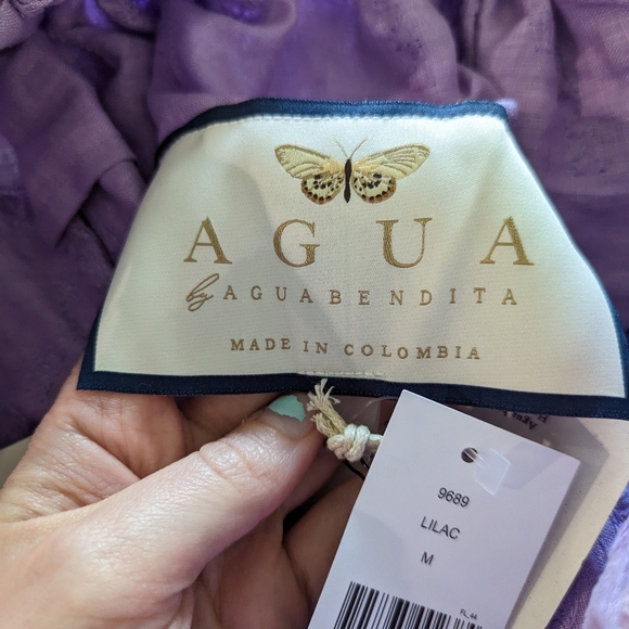 Agua by Agua BenditaCienfuegos La Fania Lila Minidress - Picture 3 of 8